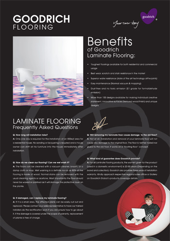 Goodrich Global - Flooring Poster | Poster Design